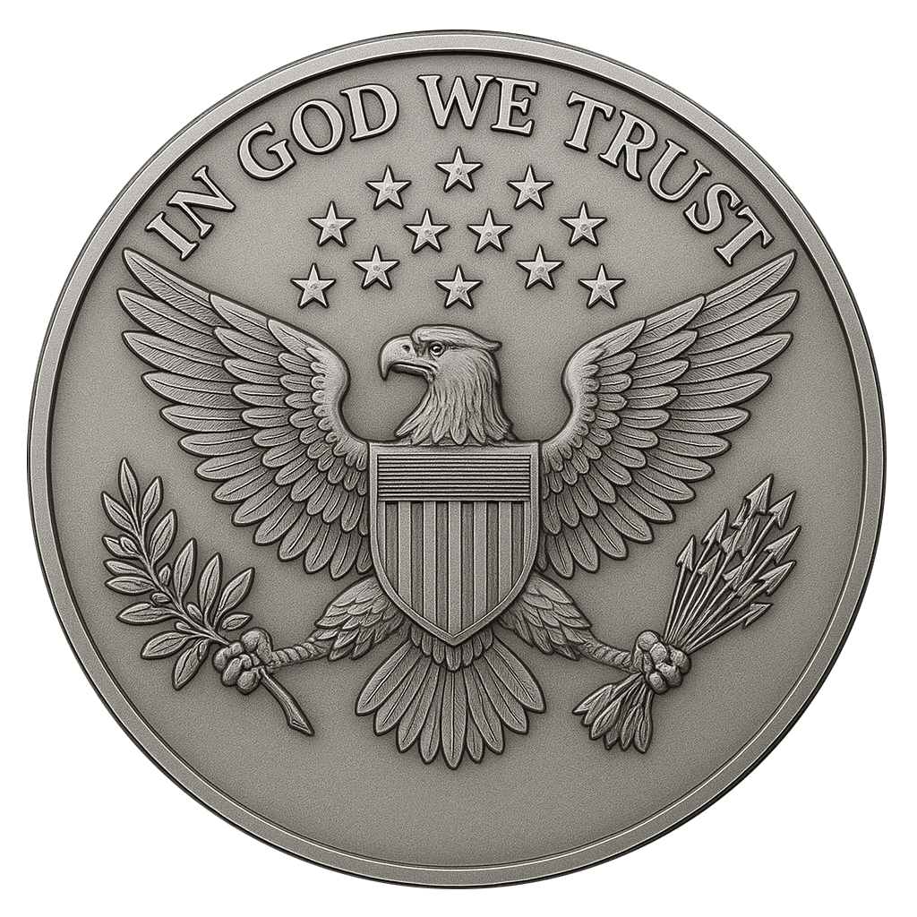 Charlie Kirk Memorial Coin - Back